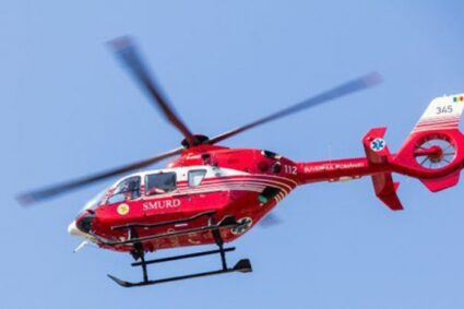 Elicopterul SMURD, interventie speciala la Sinaia pentru salvarea unui copilas nascut in aceasta dimineata